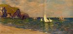 Клод Моне Парусники в море, Пурвиль 1882г